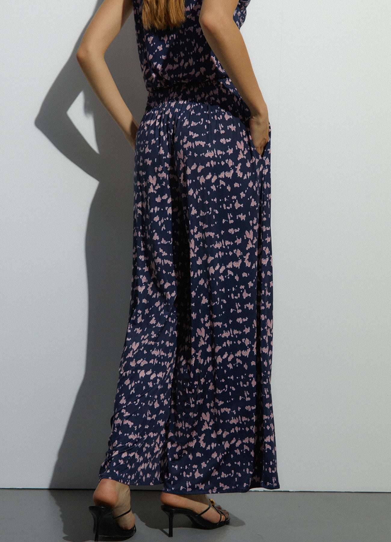 Trouser : Navy Blue-36