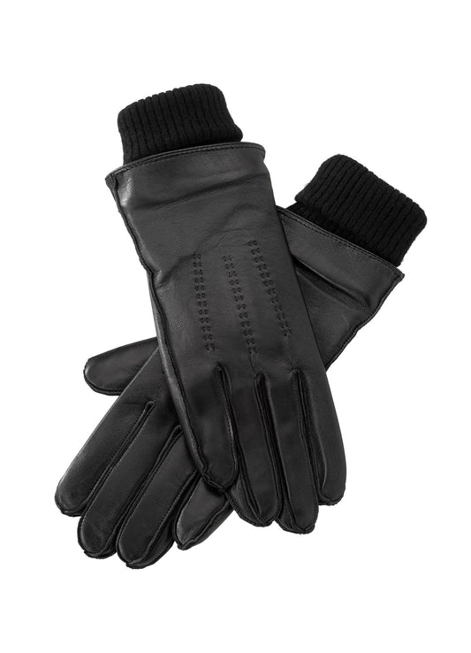 Leather Gloves : Oyster Black 90205