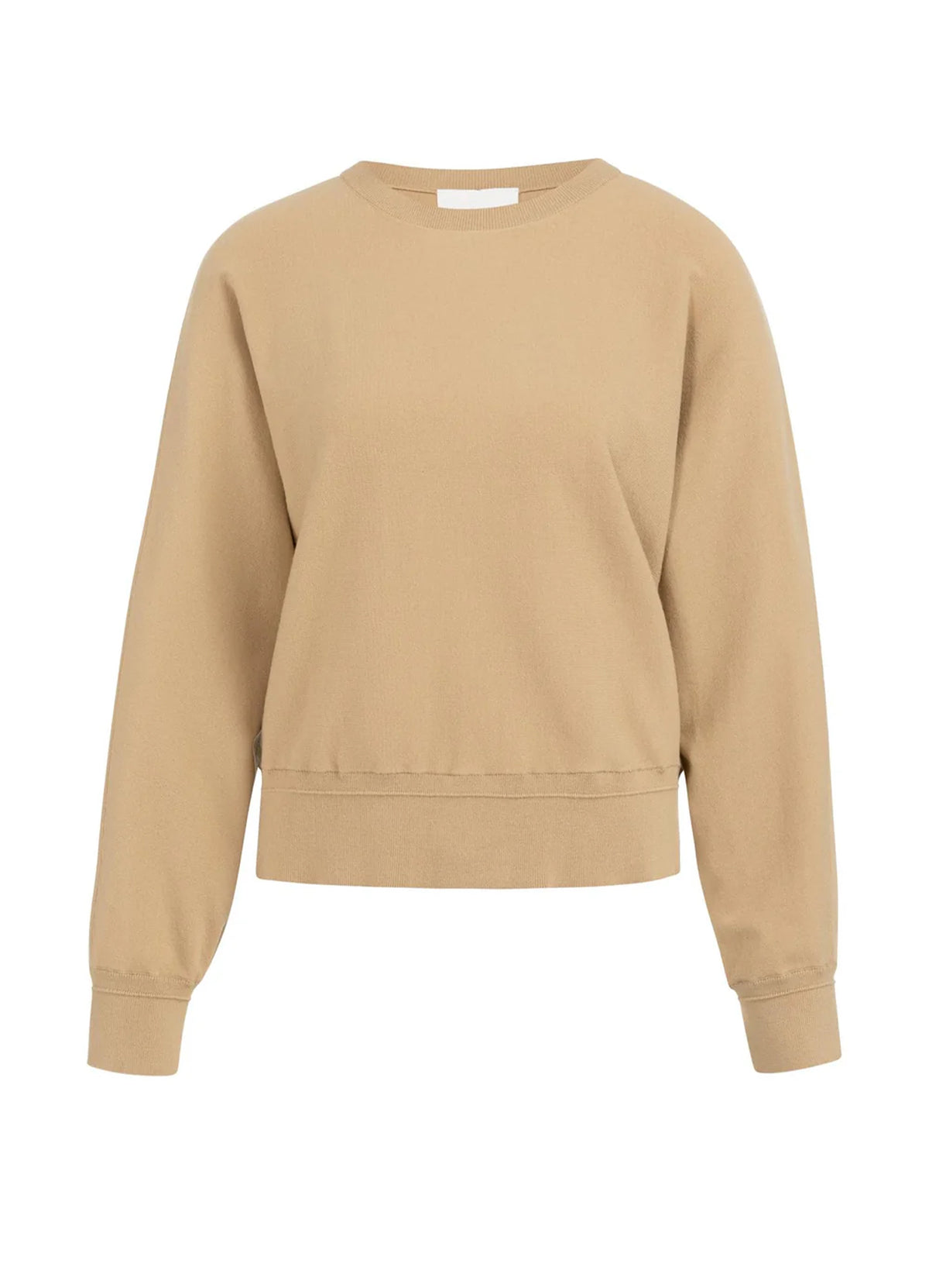 Batwing Sweater With Details : Tan Brown 99051