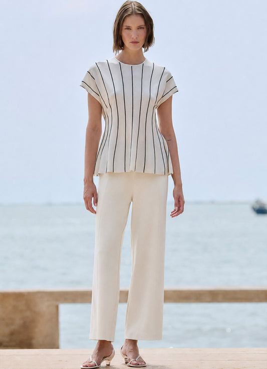 Pants : 1003-Ecru