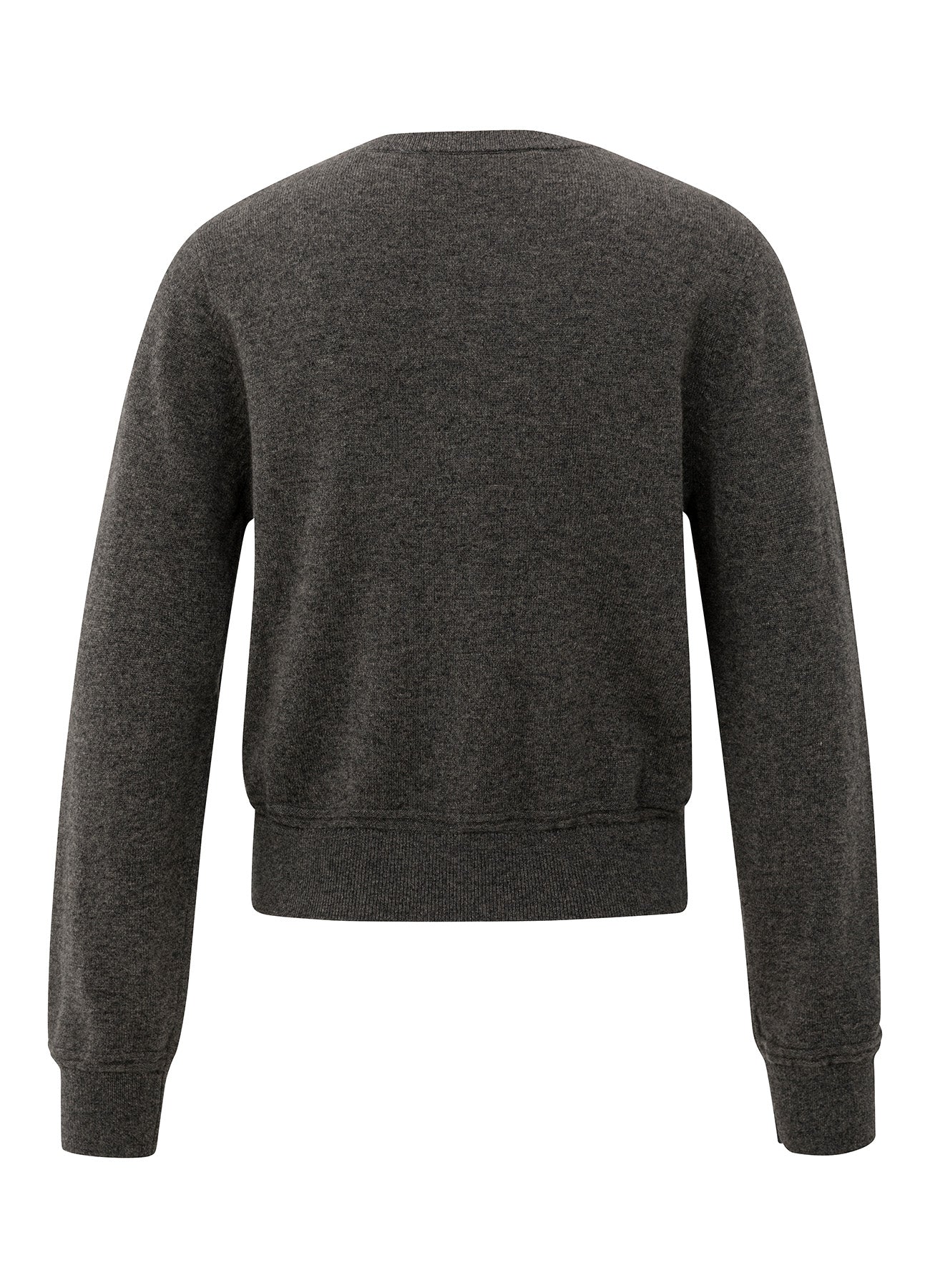 Cardigan With Long Sleeves : Dark Taupe Grey 80307