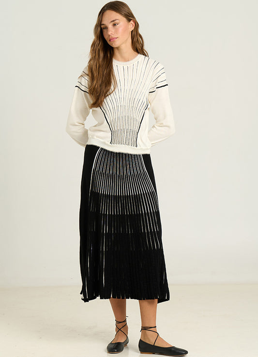 Sweater : 0000-Cream/Black