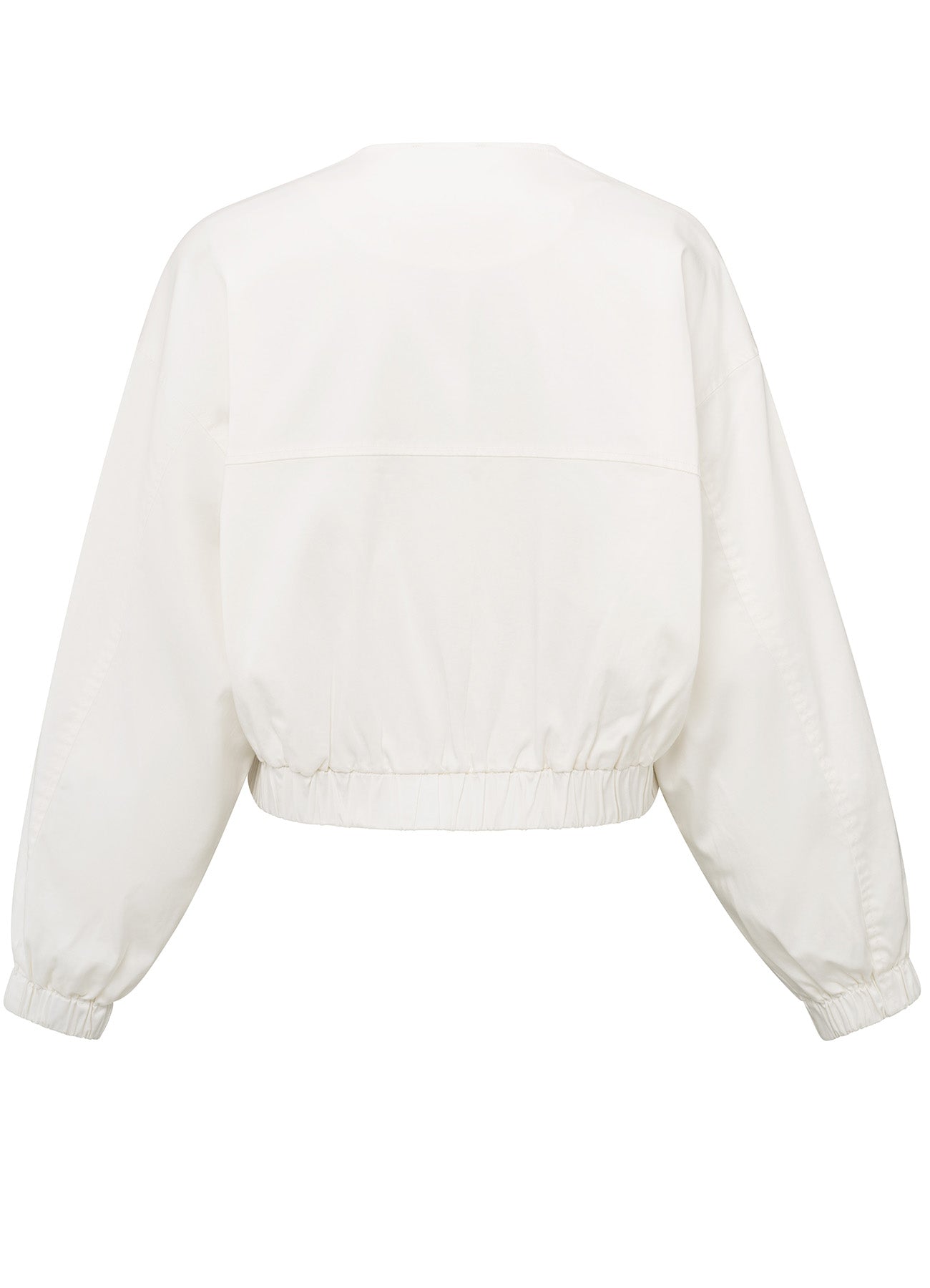 Woven Cropped Summer Bomber Jacket : Off White 99983