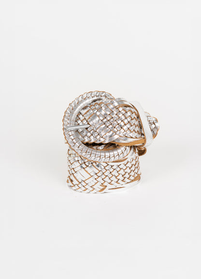 Braid Belt : Silver