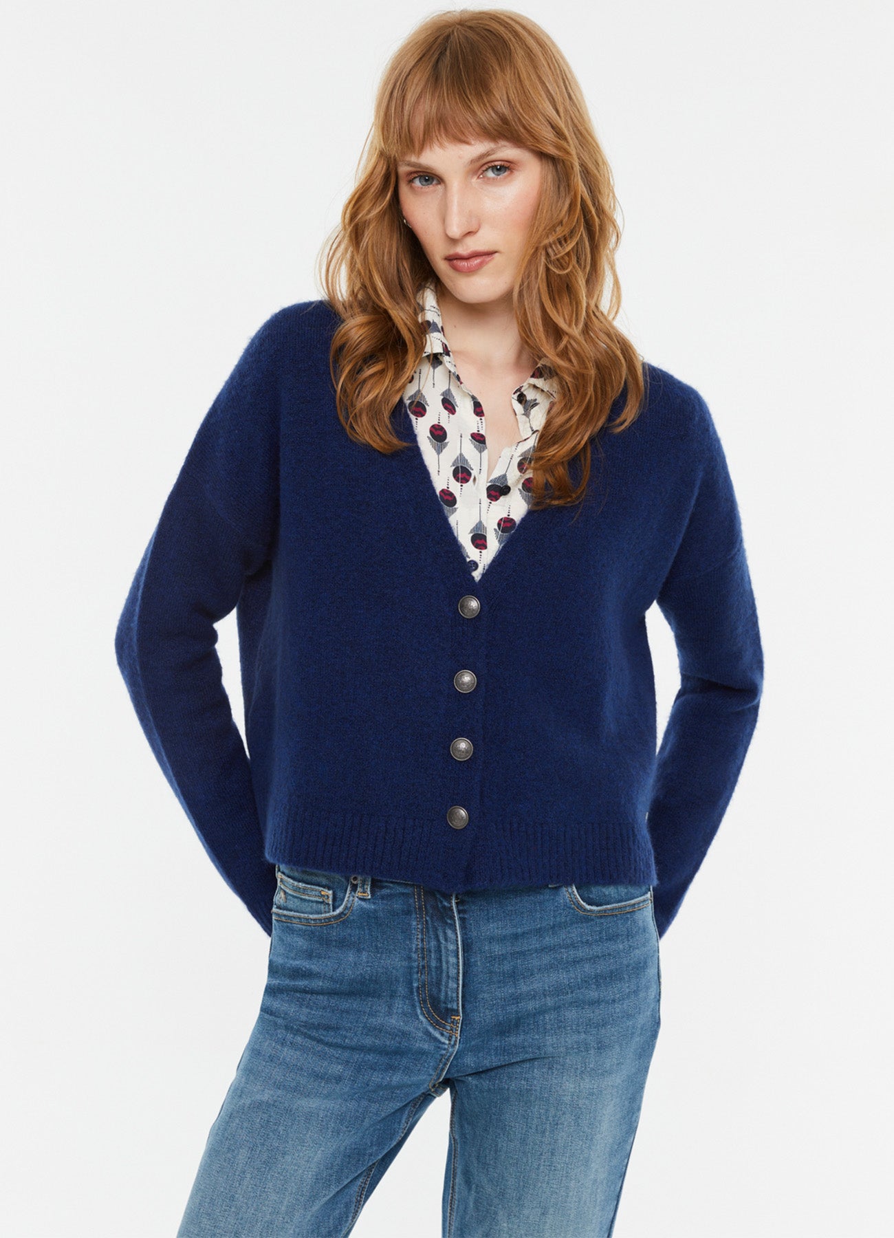 Cardigan : Blue-20