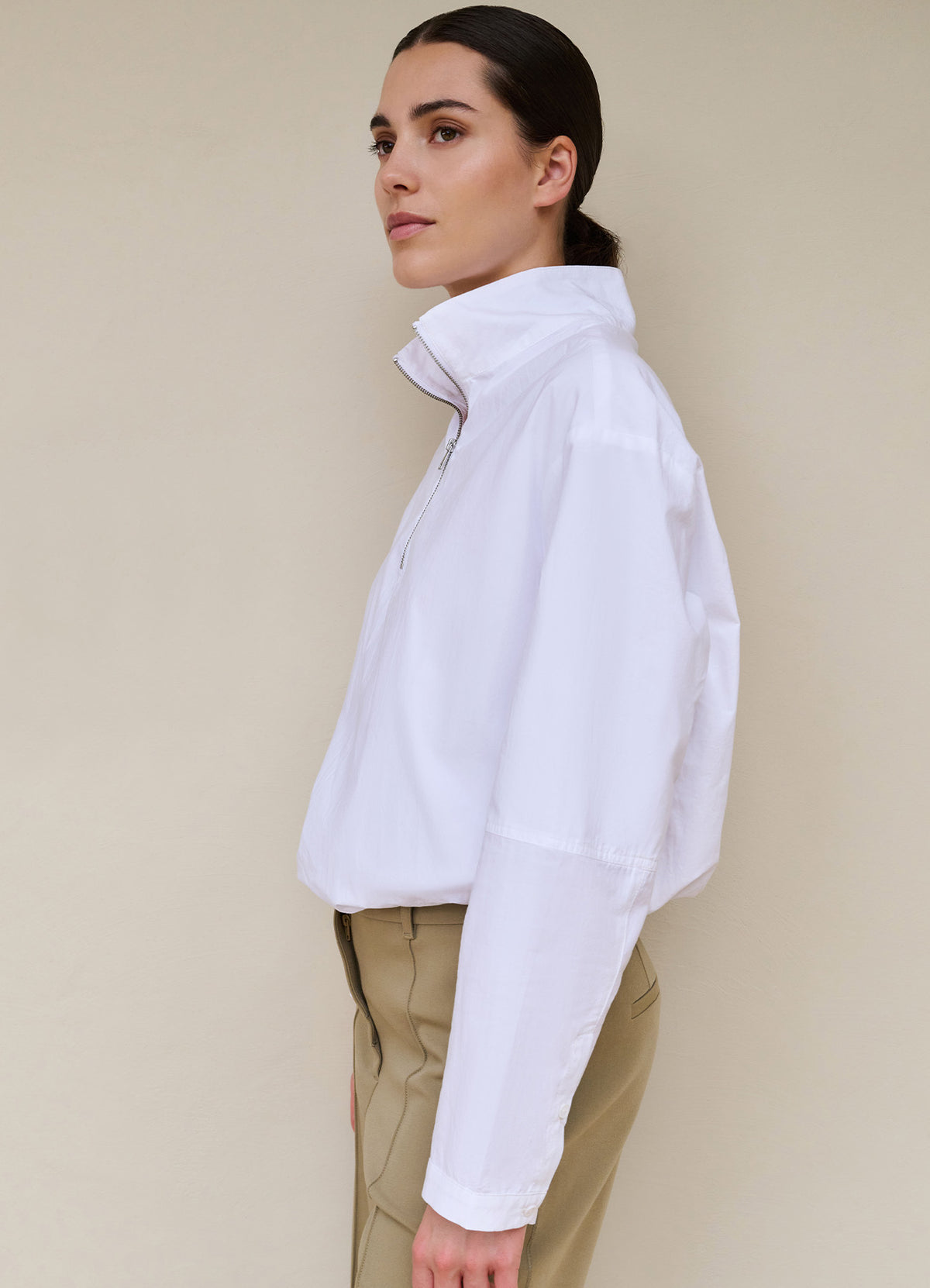 Balloon Top With Zipper : Pure White 00000
