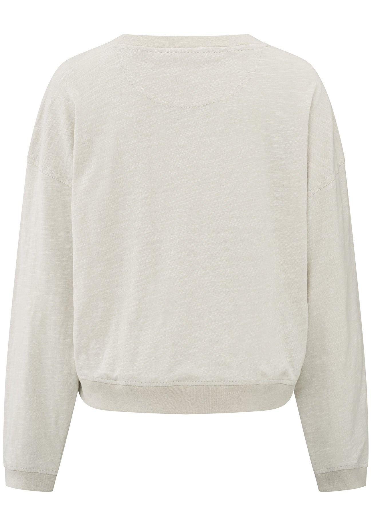 Sweatshirt With Slub Effect : Soft Grey 99979