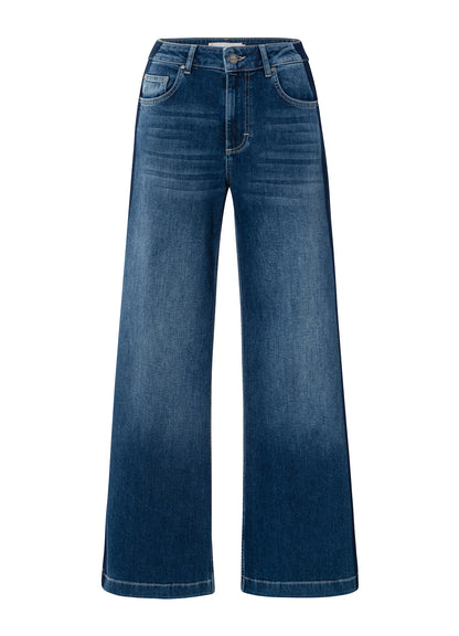 Hw Lose Fit Wide Denim W. Tape : Dark Blue Denim 99106