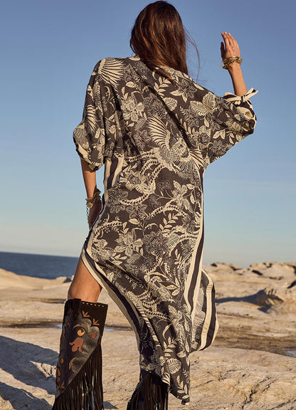 Volcano Goddess Kaftan : Liquorice