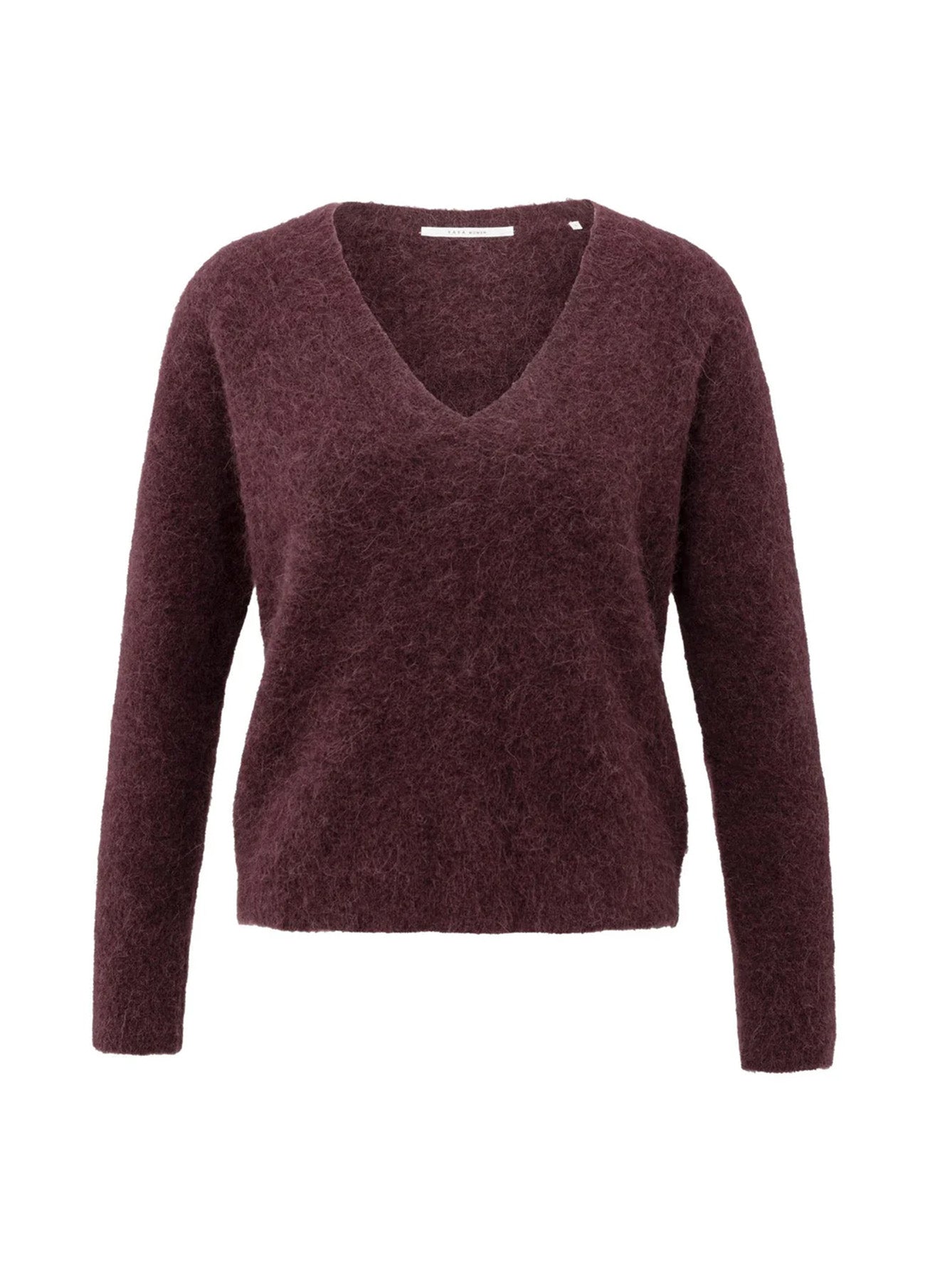 V-Neck Sweater Ls : Fudge Purple 990332