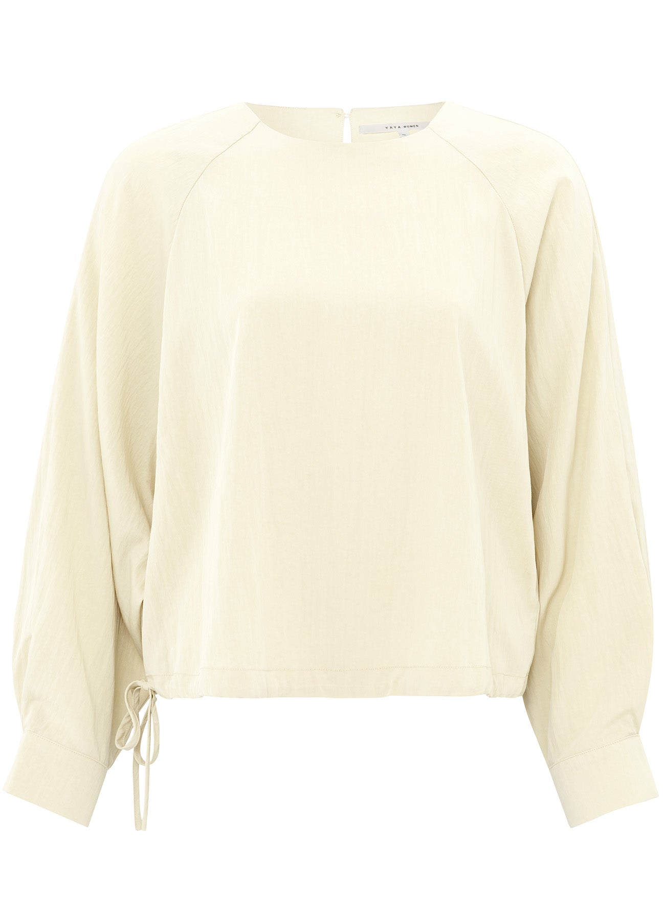 Raglan Top With Drawcord : Off White 99986