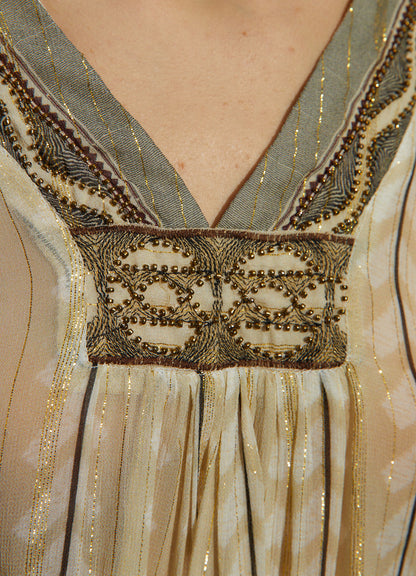 Blouse : Beige-7
