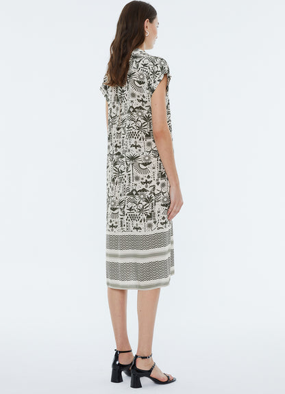 Dress : Dark Green-45