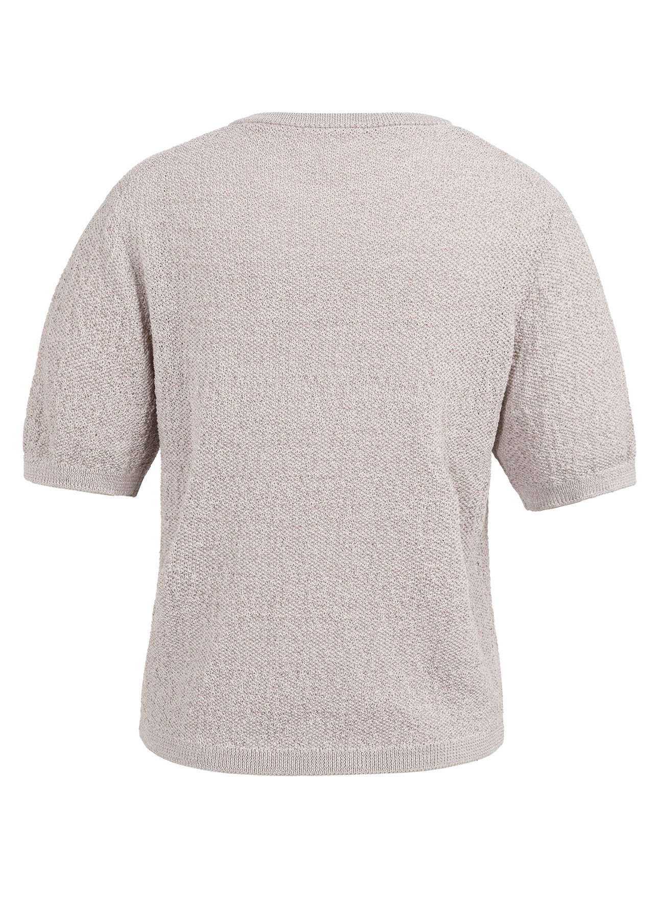 Textured Sweater Short Sleeve : Mauve Purple Dessin 990541