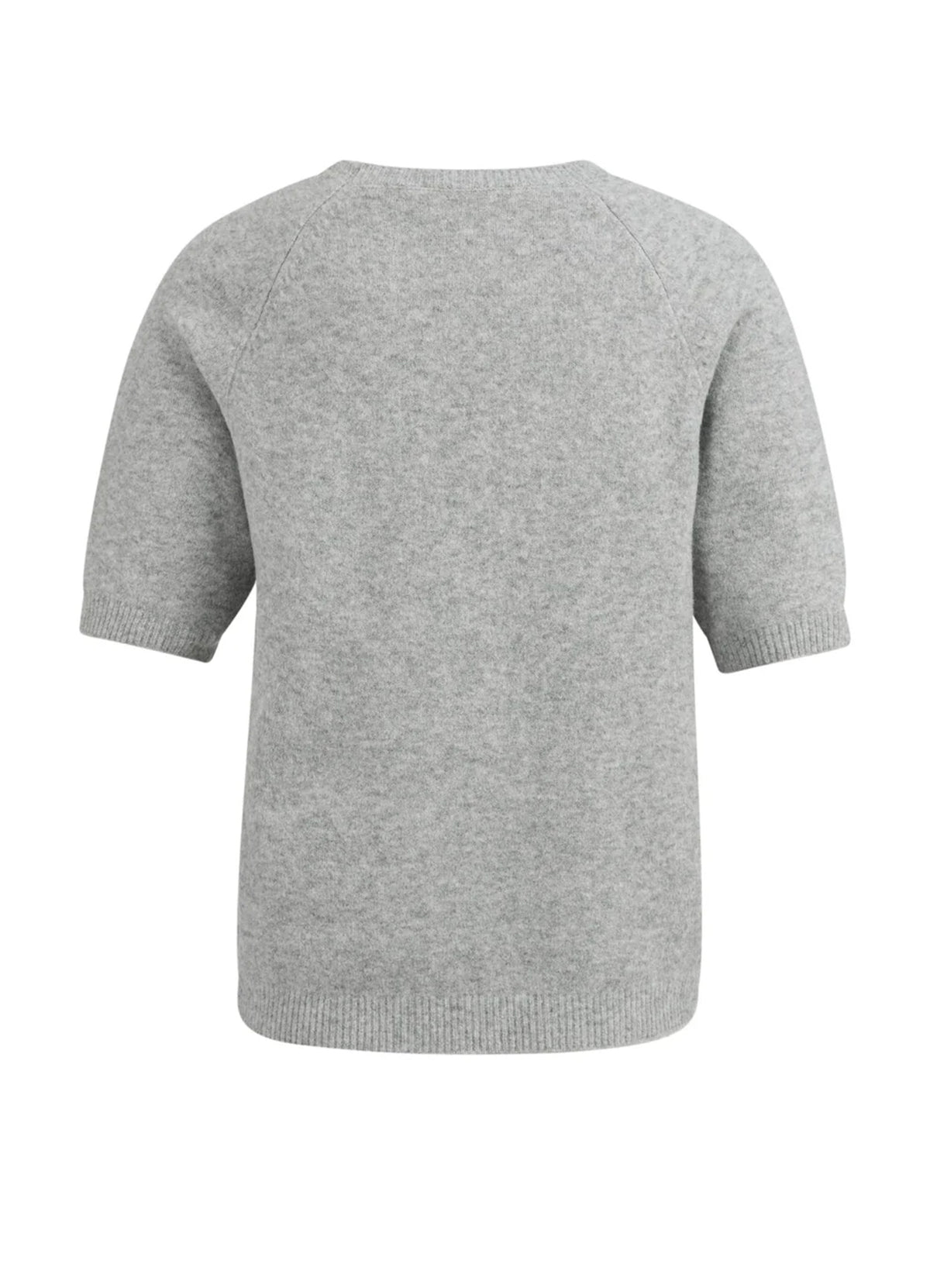 Raglan Short Sleeve Sweater : Iron Grey Melange 990472