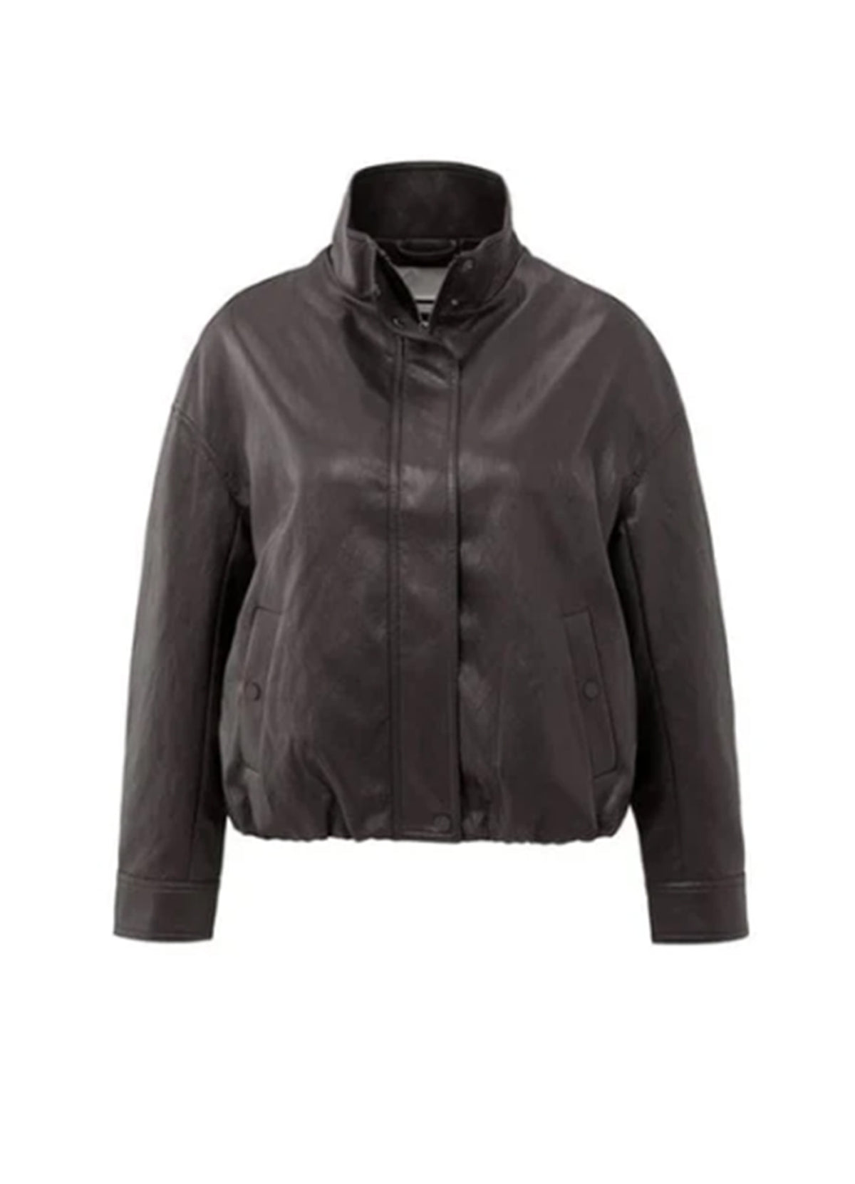 Faux Leather Jacket With Baloo : Anthracite Brown 99029