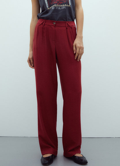 Trouser : Red-107
