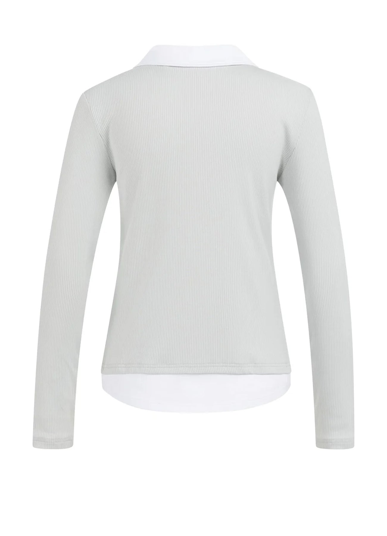 Faux Double Layer Top With Blo : Vapor Blue Grey 44203