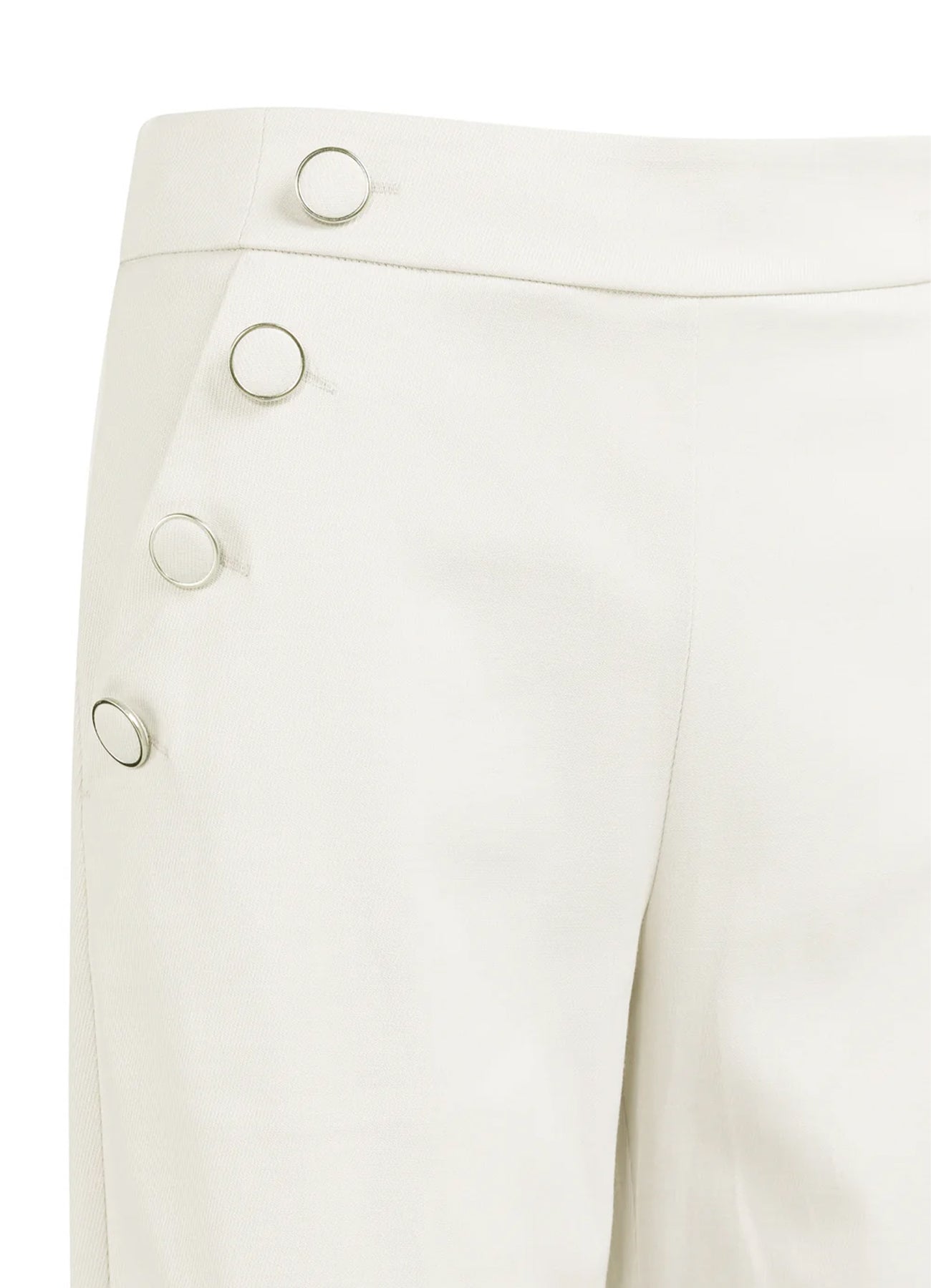 High Waist Wide Leg Trousers W : Off White 99049