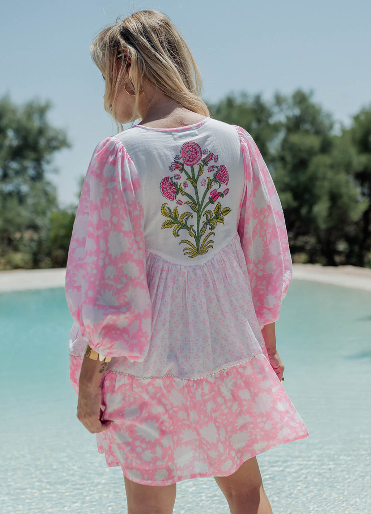 Short Dress Organic Cotton : Pink