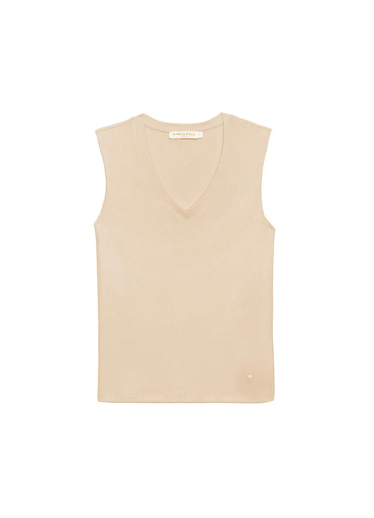Debardeur Maille : 13-Beige