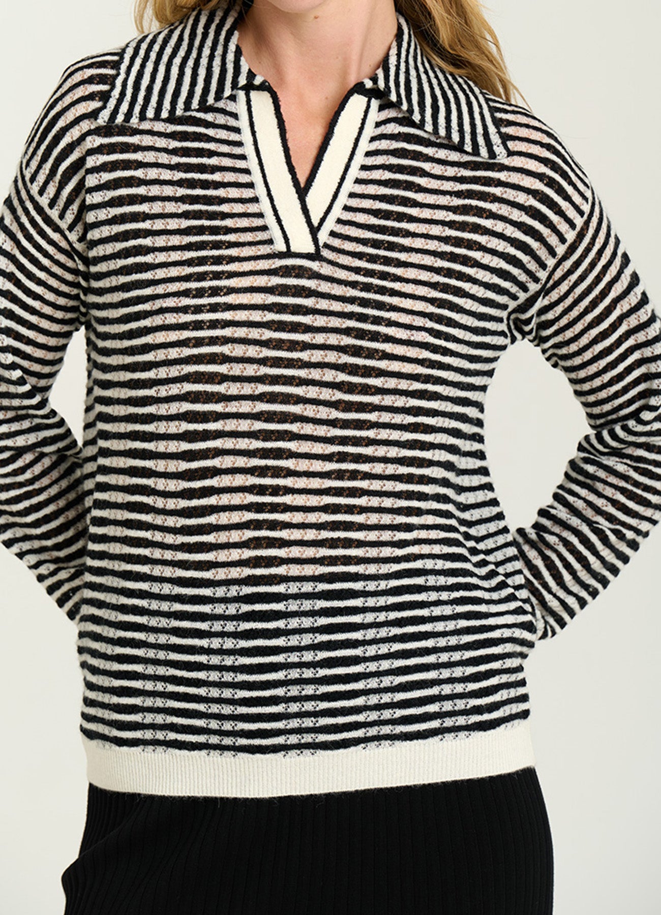 Polo : 0000-Black/Cream