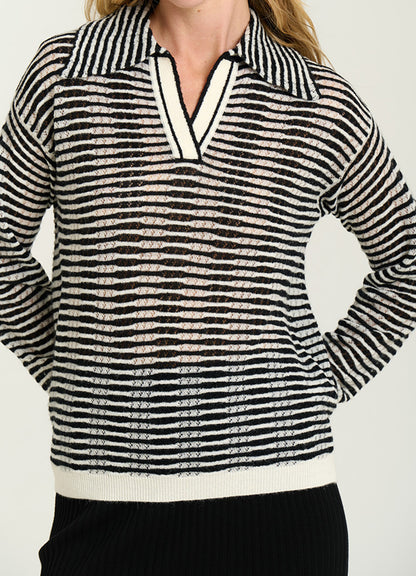 Polo : 0000-Black/Cream