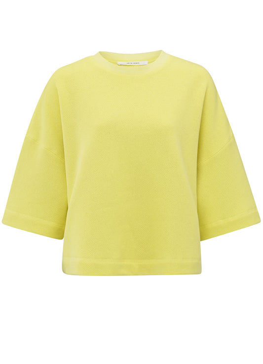 Short Sleeve Sweatshirt : Lemon Grass Yellow 20626