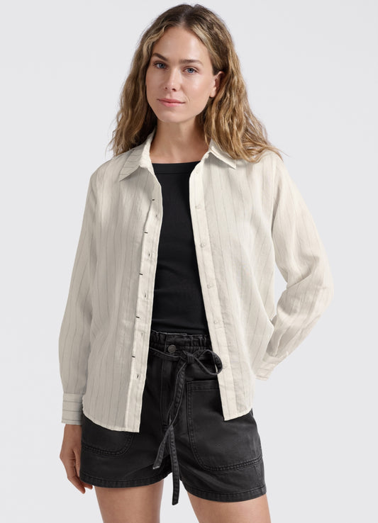 Striped Shirt With Tack Detail : Summer Sand Dessin 209081