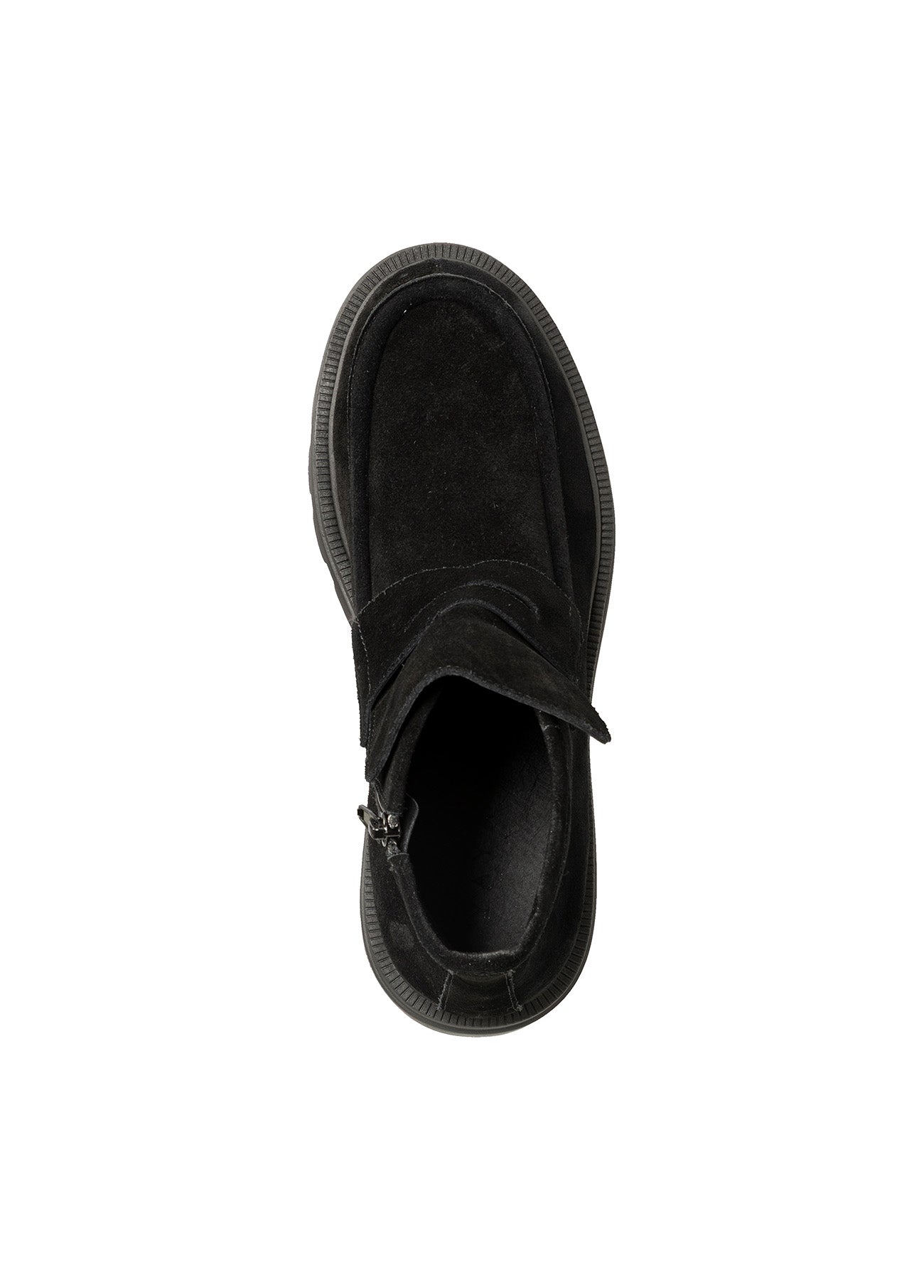 Short Suede Boot : Black