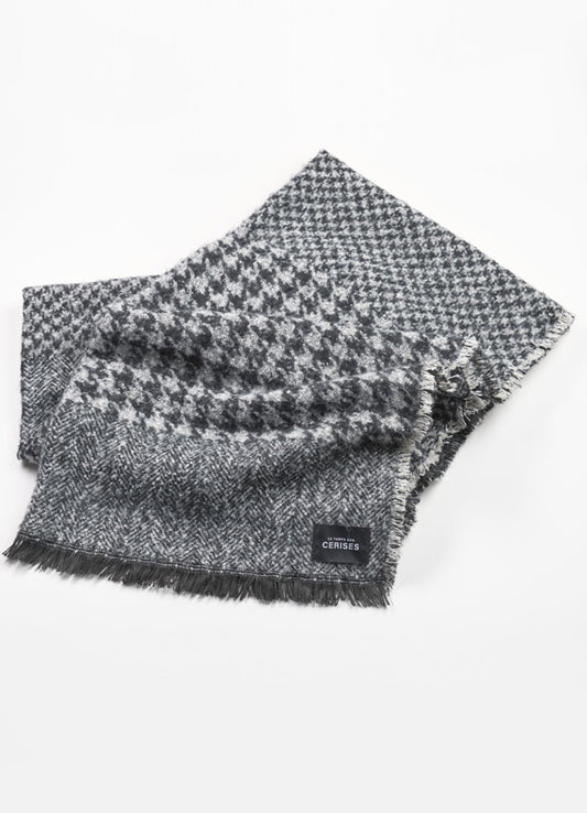 Scarf : Black/White
