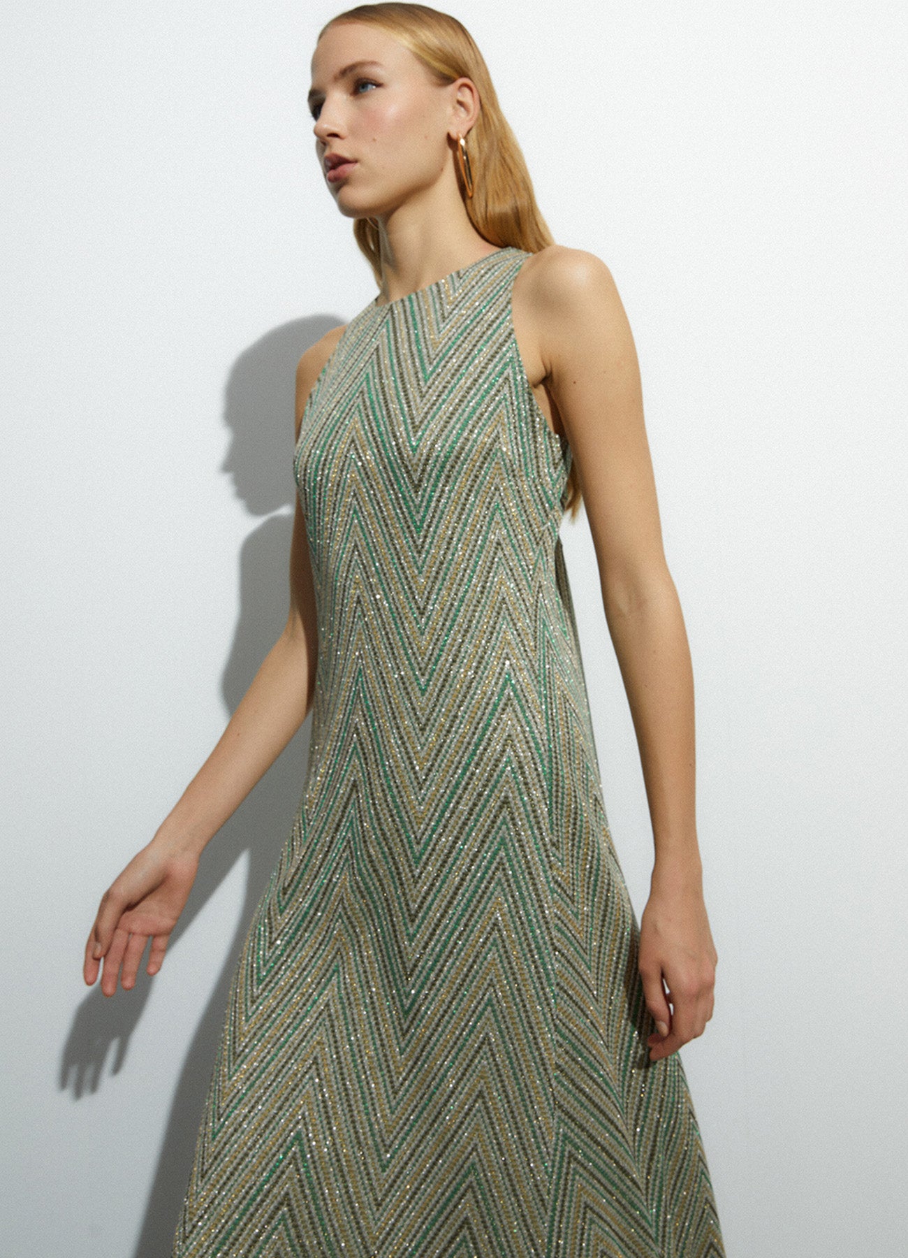 Dress : Green-70