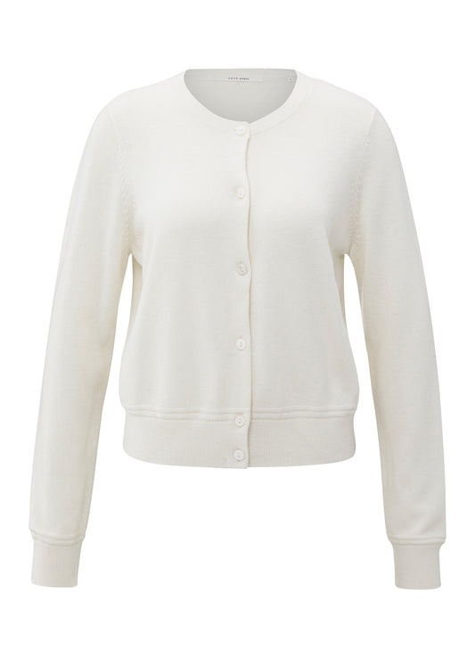 Cardigan With Long Sleeves : Early Frost White 990332