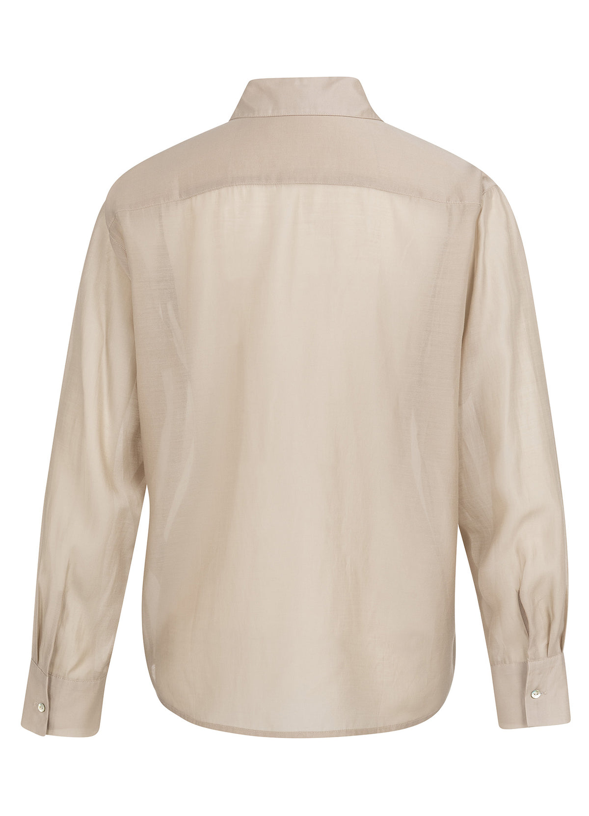 Sheer Blouse With Chest Pocket : Mist Green 99043