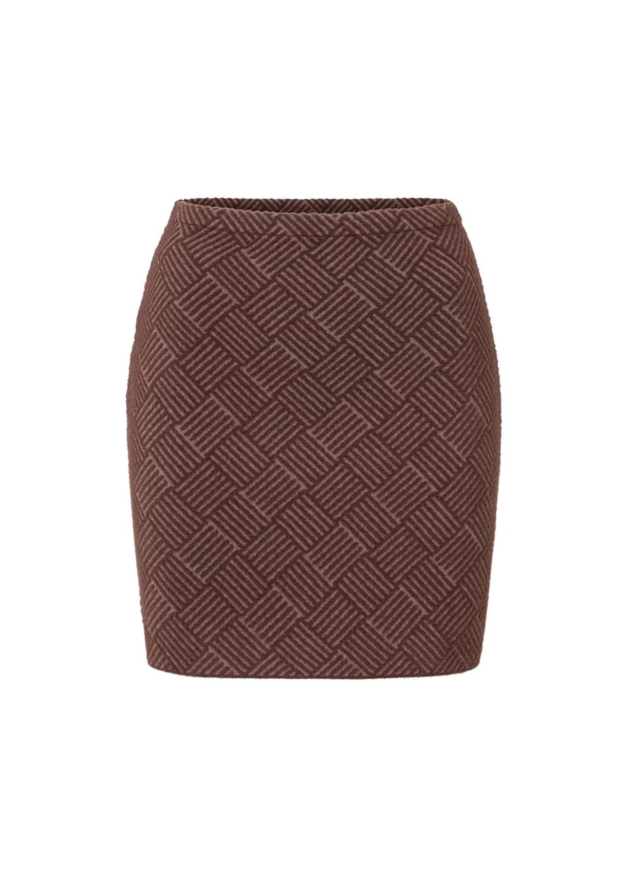 Jaquard Knitted Skirt : Fudge Purple Dessin 940512