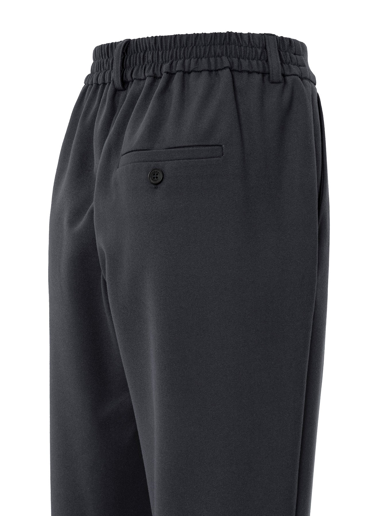 Pantalon With Elastic Waist : Oyster Black 90205