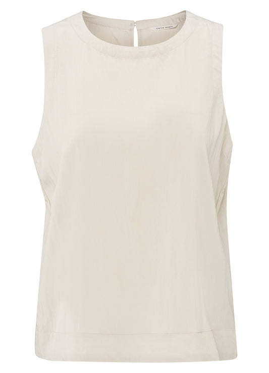 Woven Sleeveless Top : Rainy Day Beige 35304