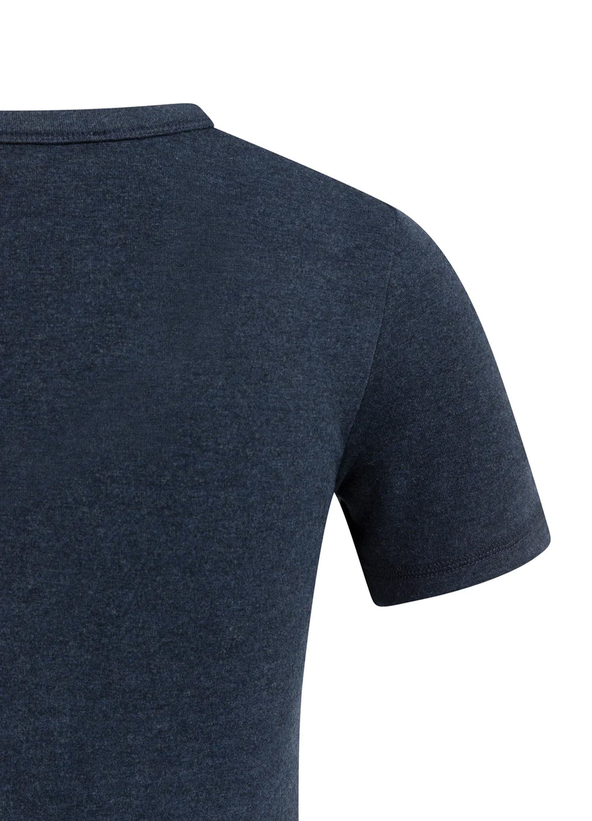 Round Neck Short Sleeve T-Shir : Navy Blazer Melange 939232