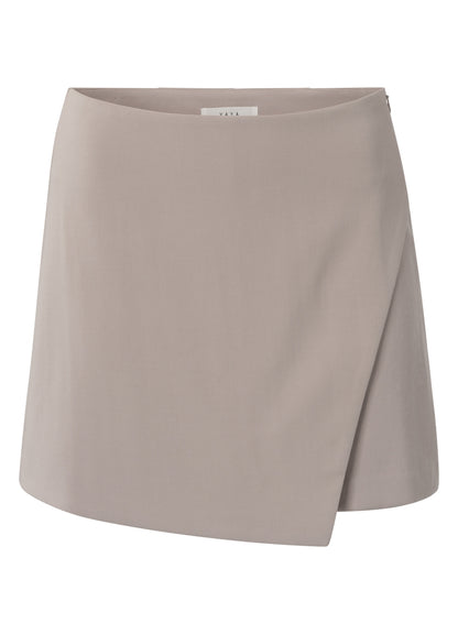 Woven Mini Skort : Milk Brown 99951