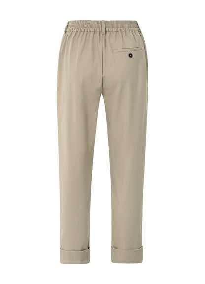 Pantalon With Elastic Waist : Sand Beige 99006