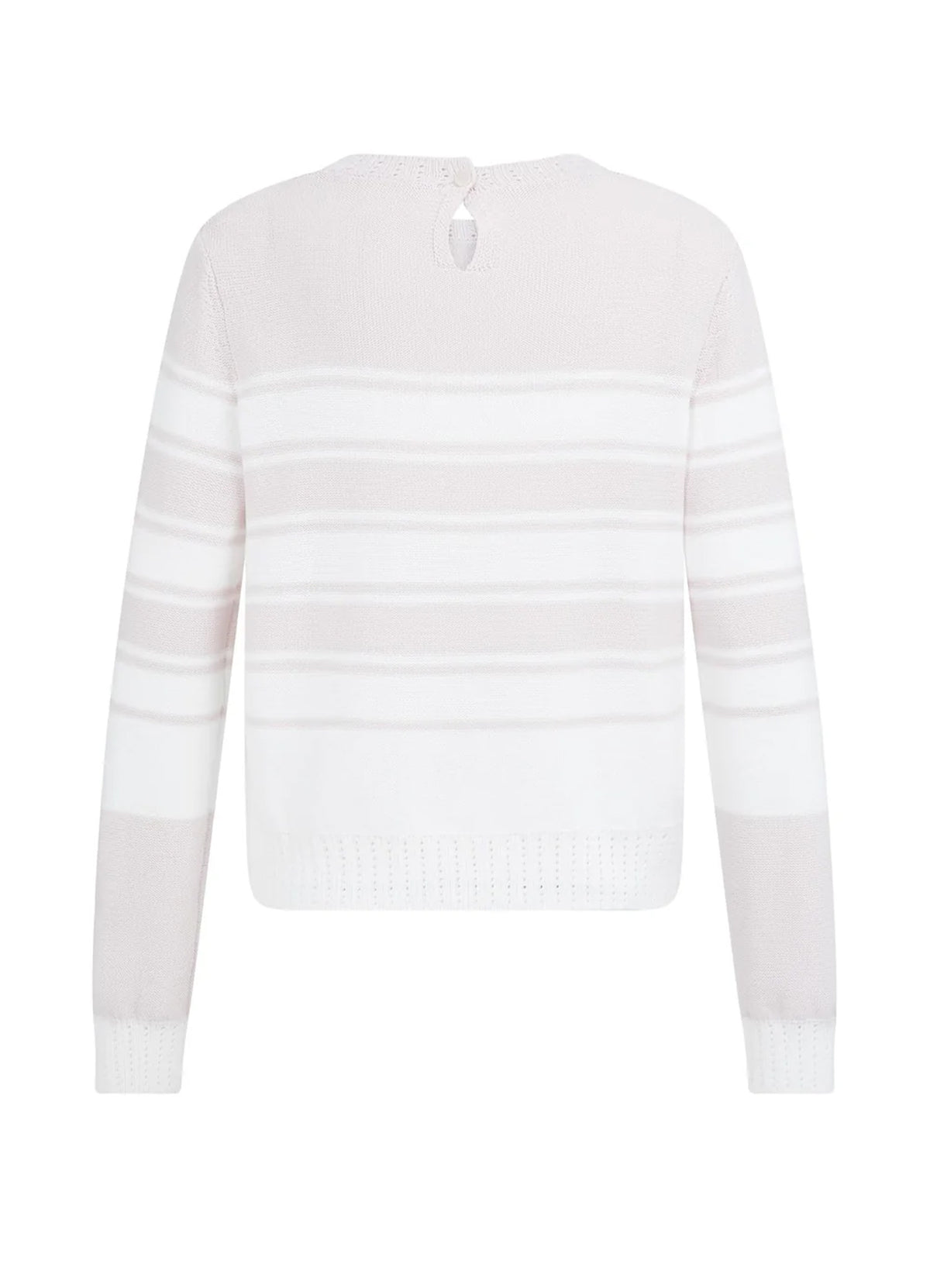 Stripe Sweater Ls : Gray Lilac Dessin 338041