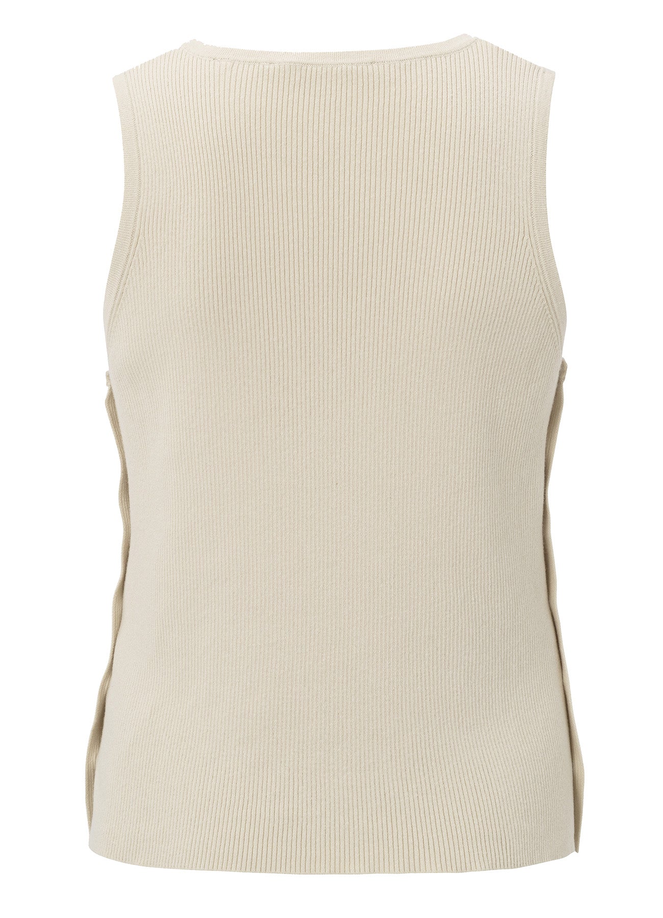Sleeveless Top With Buttons At Sides : Summer Sand 20908