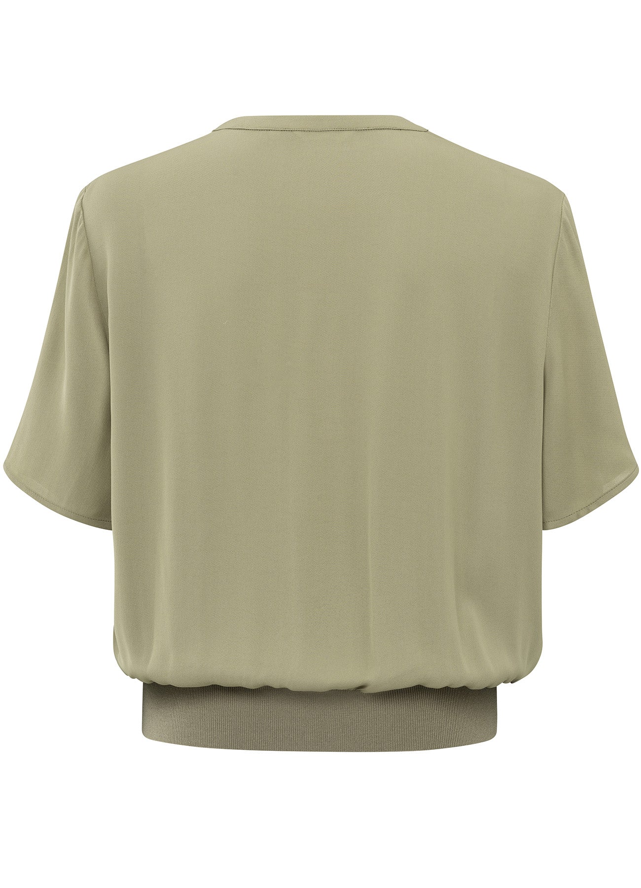 Woven Polo With Rib Waistband : Soft Green 99980