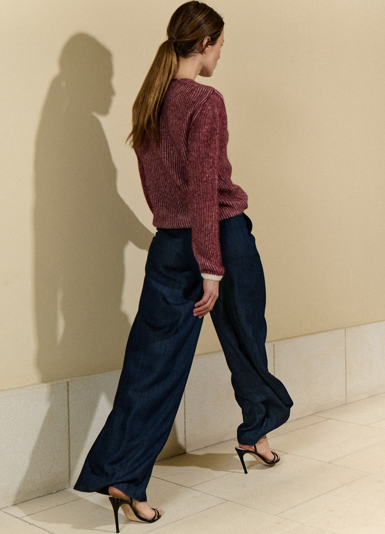 Sweater : 0108-Red Burgundy