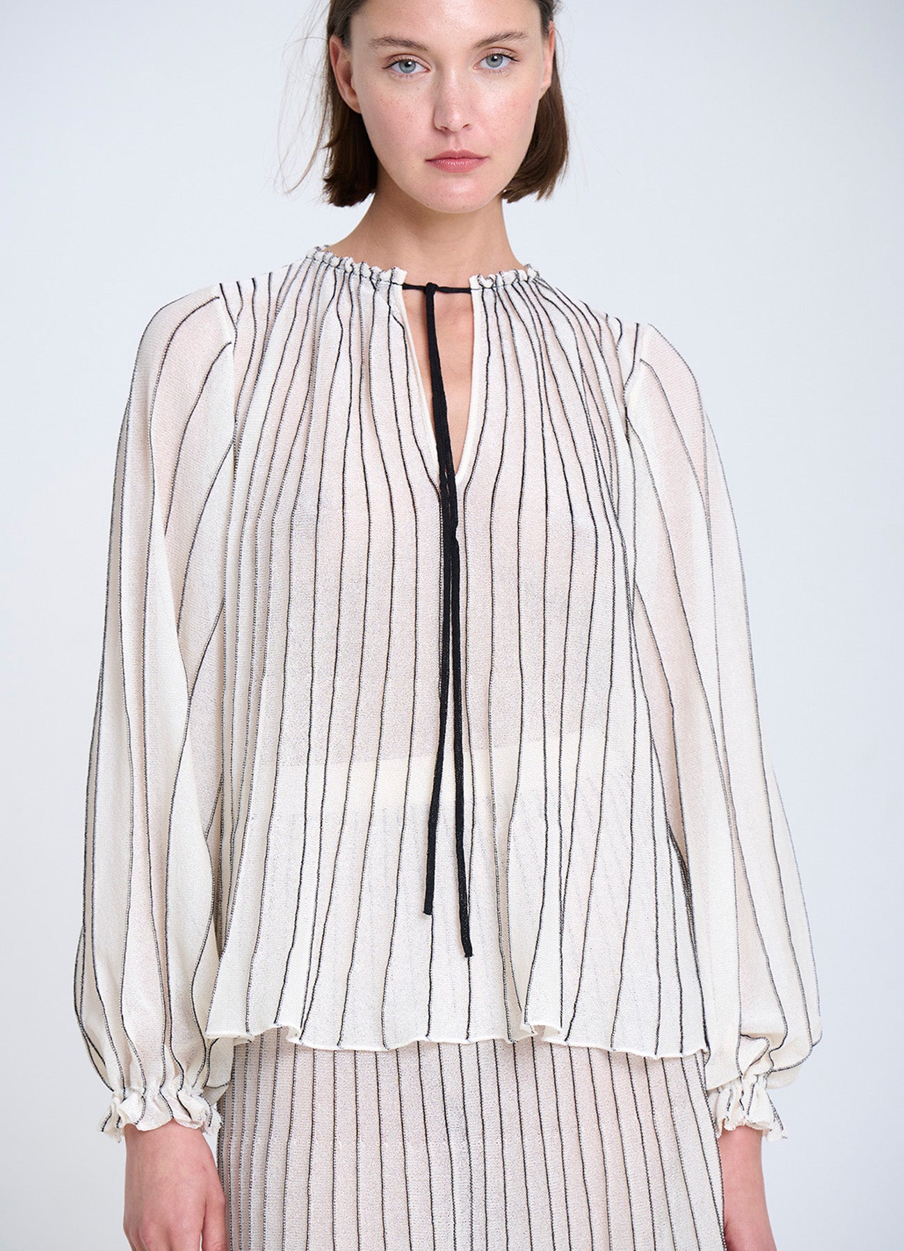 Blouse : 1003-Ecru