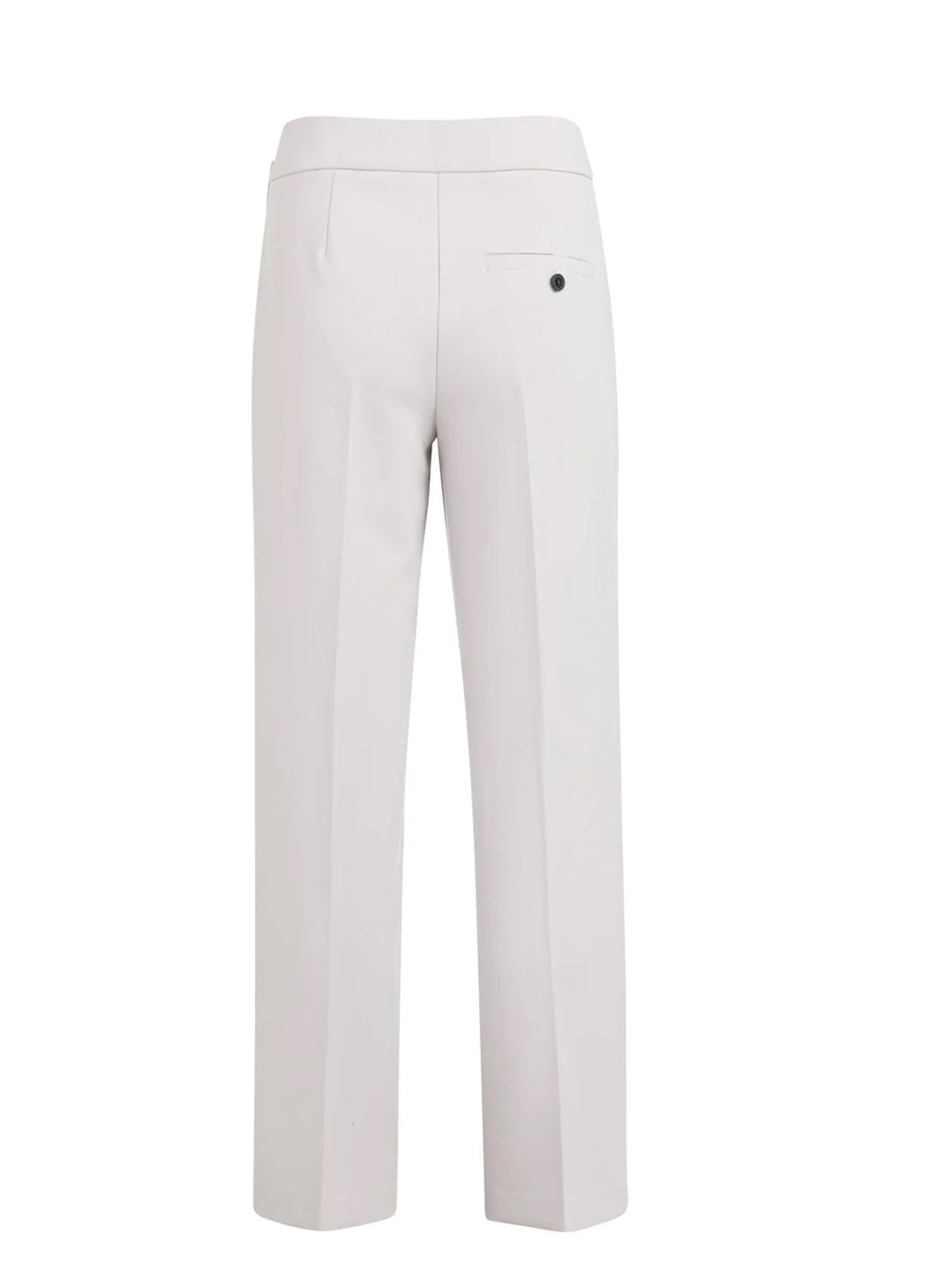 Woven Straigh Fit Pantalon Wit : Steel Wool Grey 43802