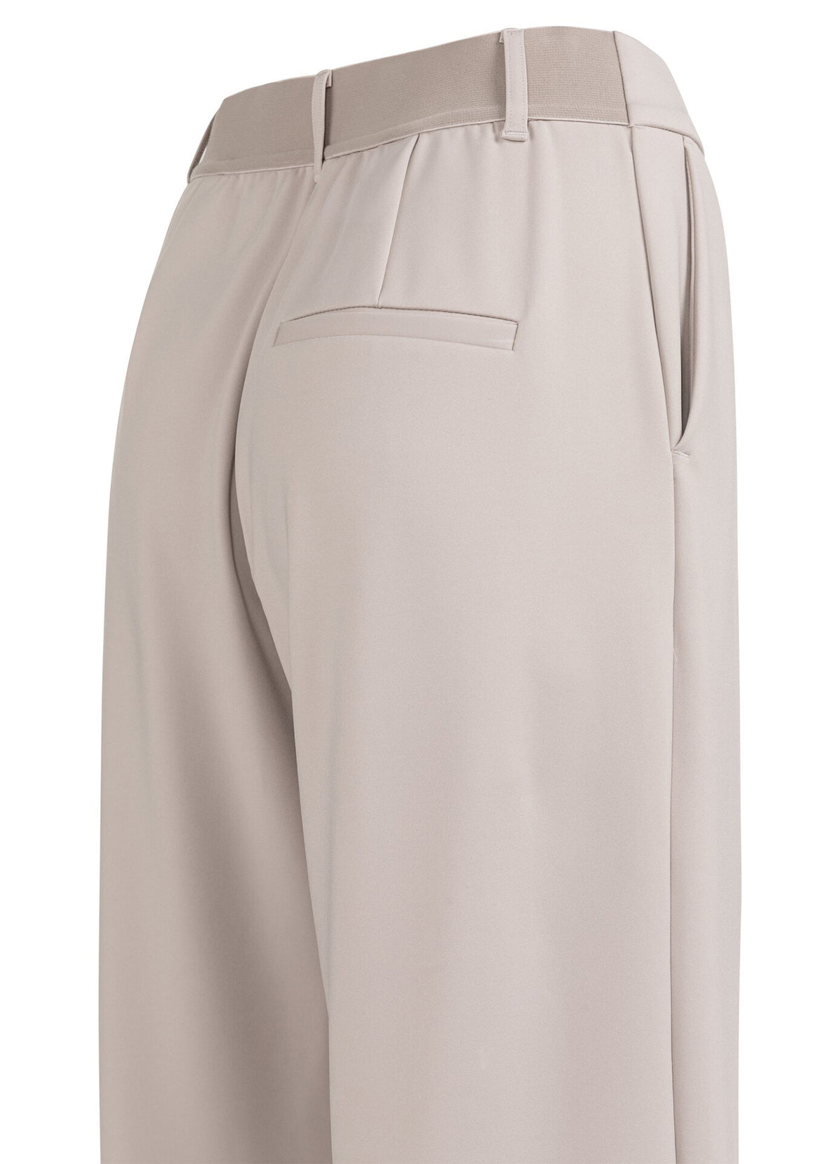 Jersey Wide Leg Trousers With : Mauve Purple 99054