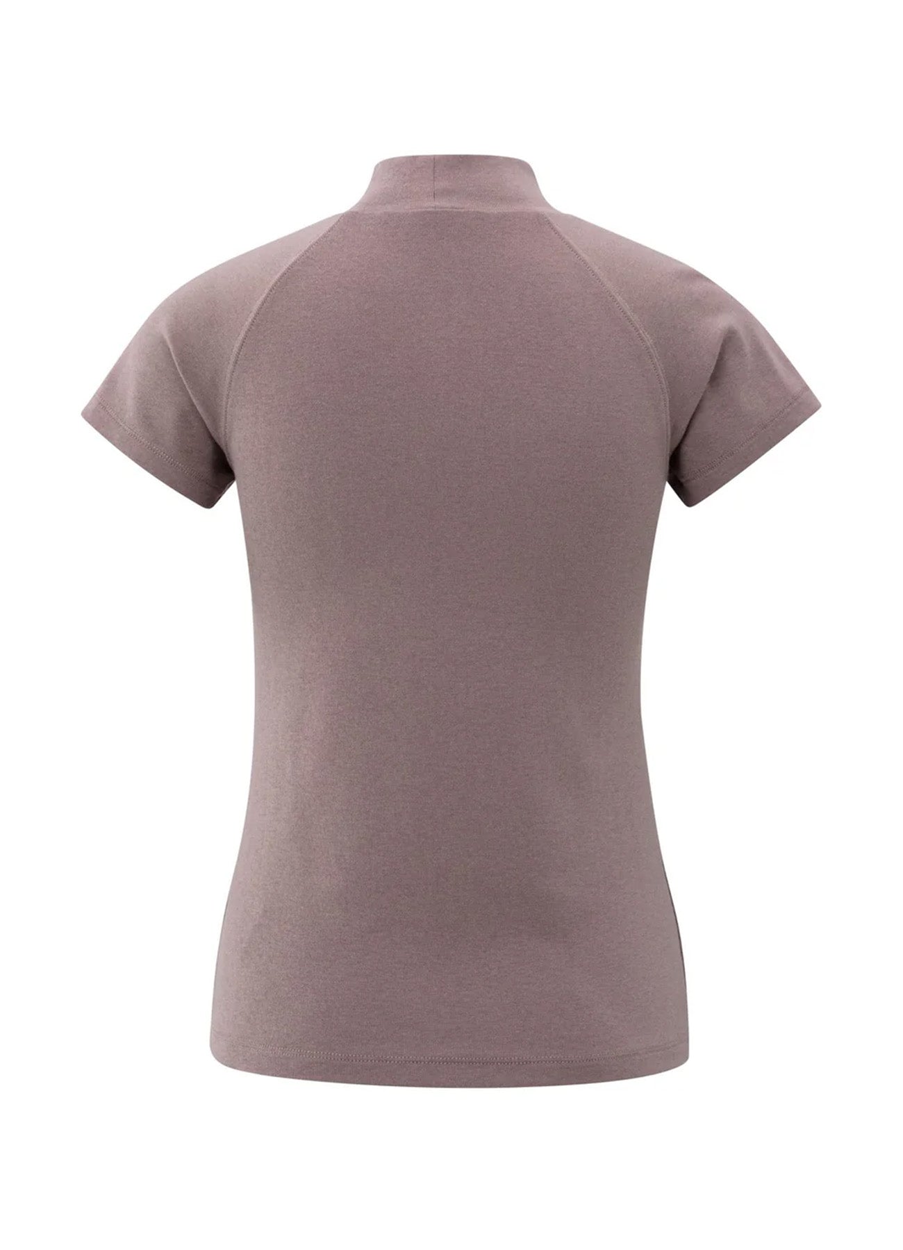 Jersey High Neck Top With Raglan Sleeves : Ephemera Purple