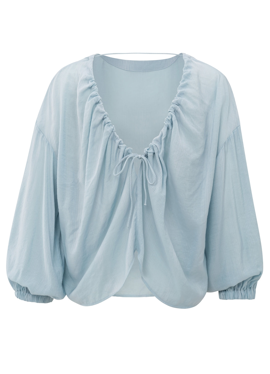 Crinkle Top With Low Back : Baby Blue 99992