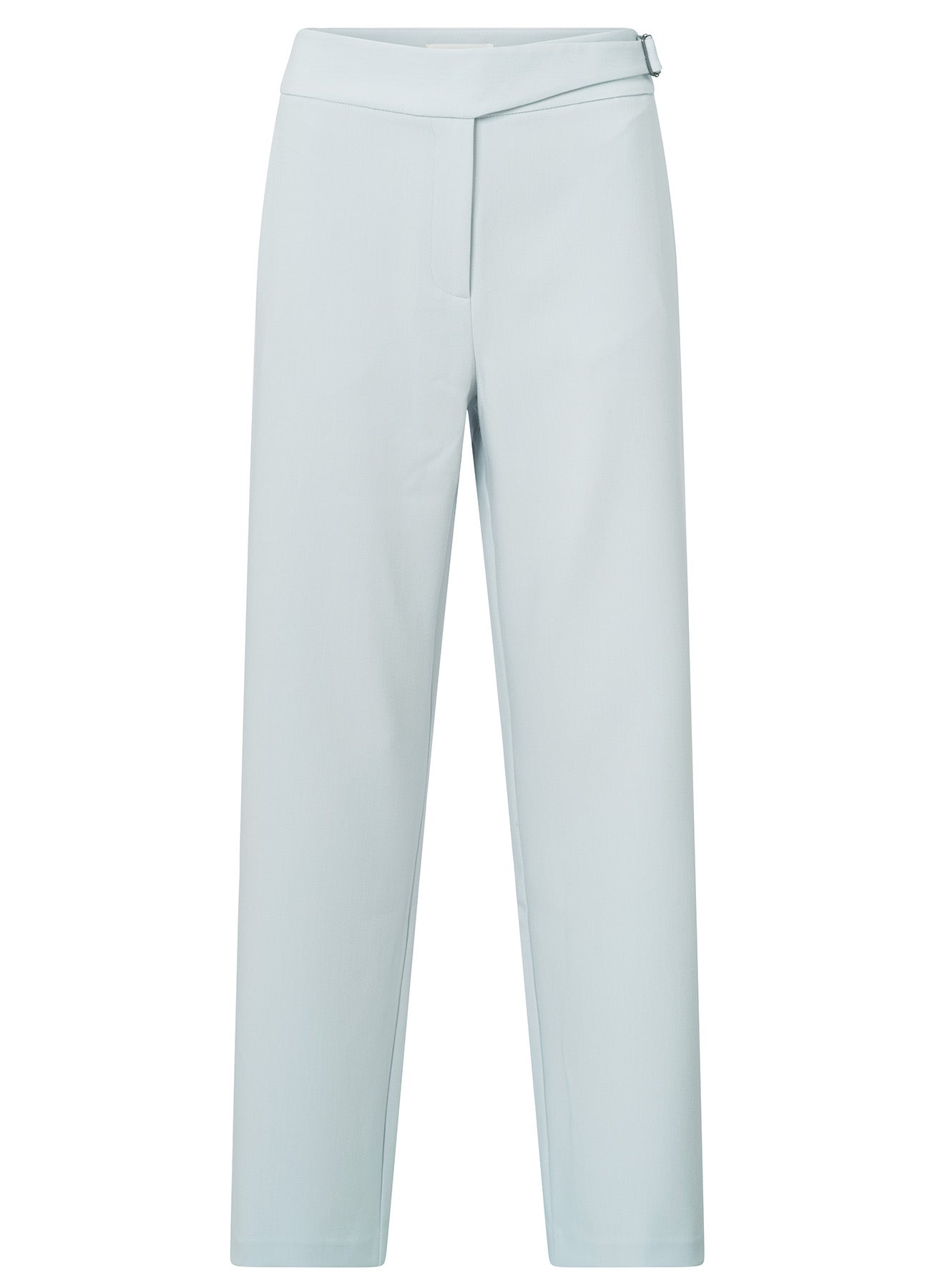 High Waist Straight Leg Pantalon With Belt Detail : Northern Droplet Grey 44104